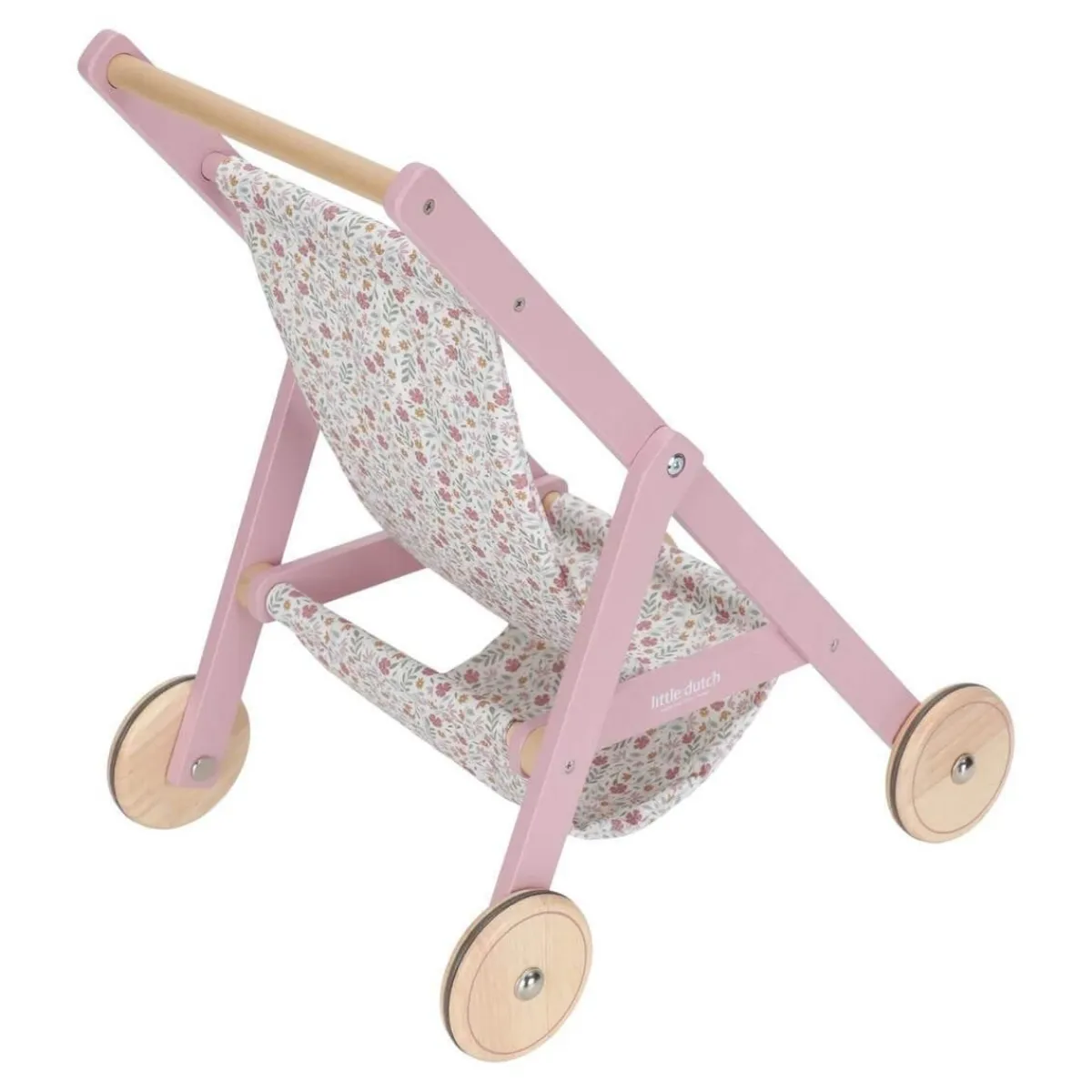 Little Dutch Houten Speelgoed * Houten Poppenbuggy FSC Roze
