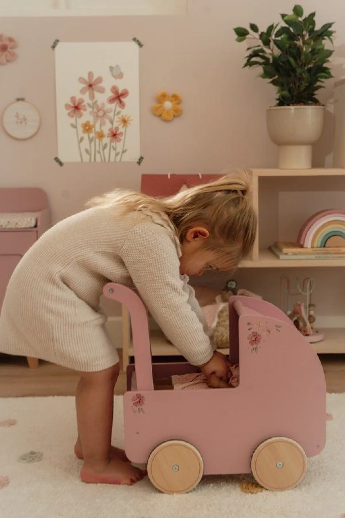 Little Dutch Houten Speelgoed * Houten Poppenwagen FSC
