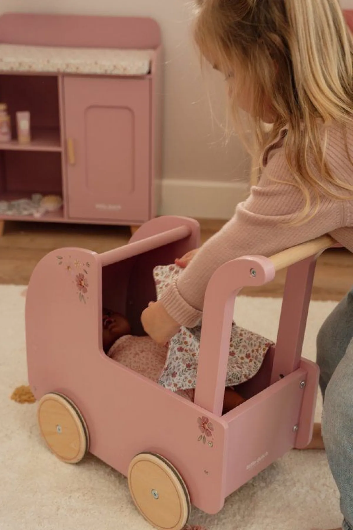 Little Dutch Houten Speelgoed * Houten Poppenwagen FSC