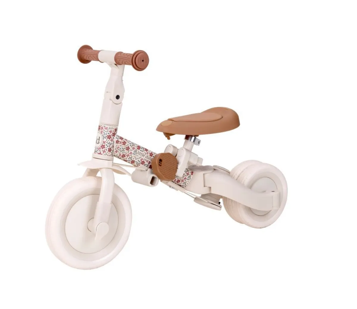 Little Dutch Loopfietsen * 4-in-1 Driewieler / Loopfiets Sunny Flower Wit