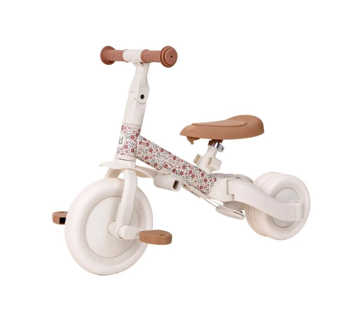 Little Dutch Loopfietsen * 4-in-1 Driewieler / Loopfiets Sunny Flower Wit