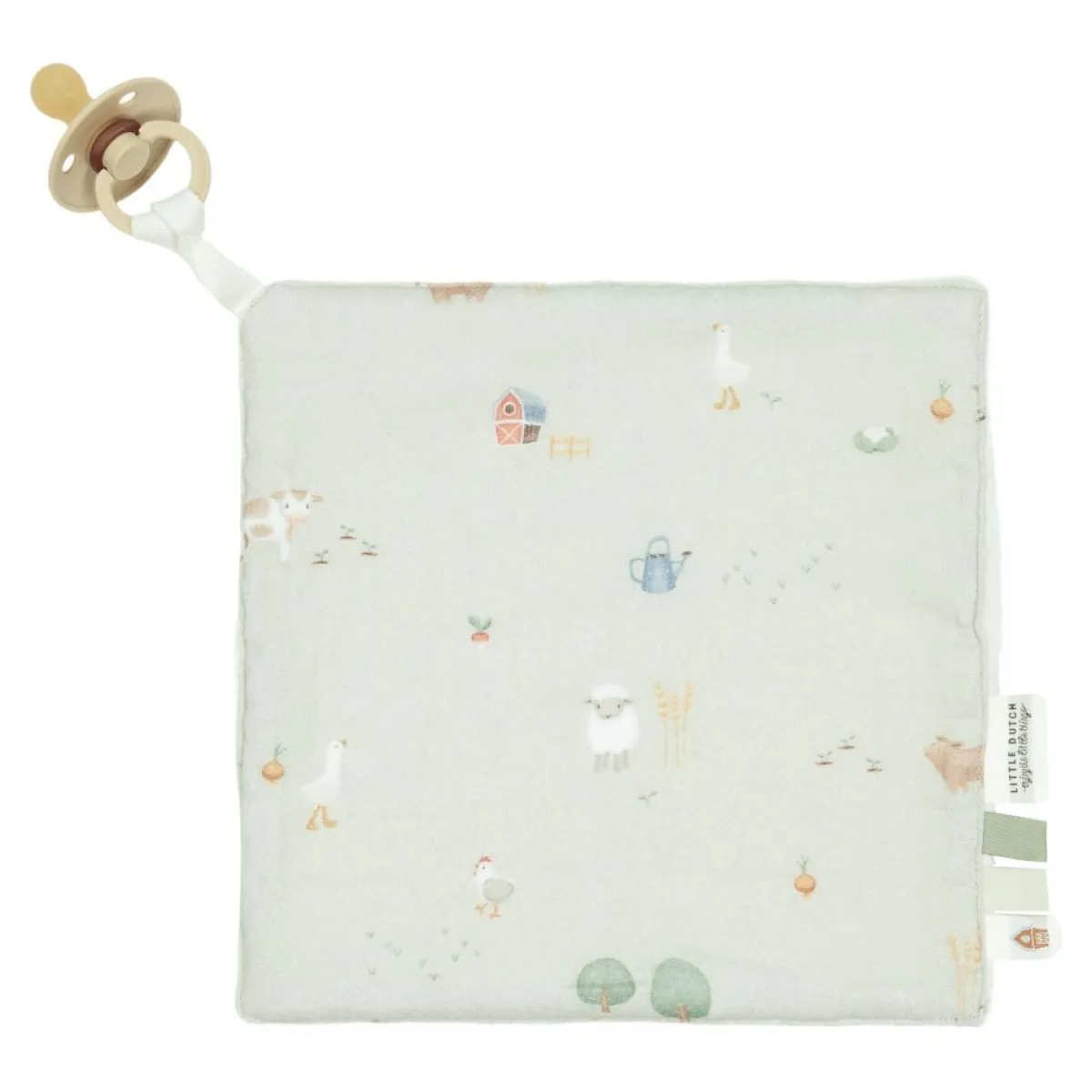 Little Dutch Knuffels * Knuffeldoek Hydrofiel Little Farm Groen