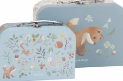 Little Dutch Houten Speelgoed * Koffertjes Forest Friends Blauw