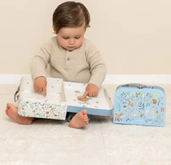 Little Dutch Houten Speelgoed * Koffertjes Forest Friends Blauw