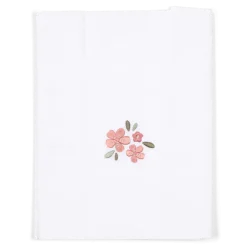 Little Dutch Bedtextiel * Ledikantlaken Fairy Flowers Geborduurd Wit
