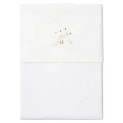 Little Dutch Bedtextiel * Ledikantlaken Little Goose Geborduurd Wit