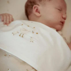 Little Dutch Bedtextiel * Ledikantlaken Little Goose Geborduurd Wit