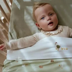 Little Dutch Bedtextiel * Ledikantlaken Little Farm Groen