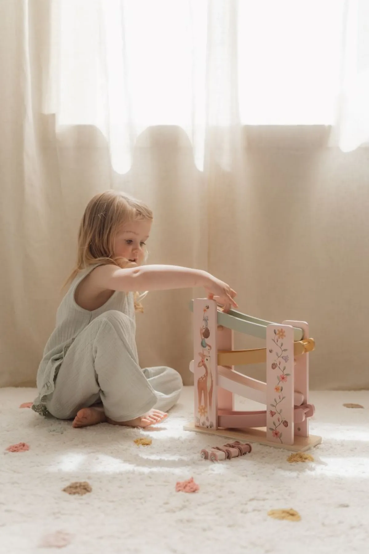 Little Dutch Houten Speelgoed * Rollerbaan Fairy Garden FSC Roze