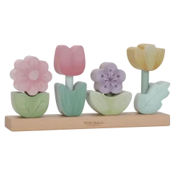 Little Dutch Houten Speelgoed|Overig * Stapelaar Bloemen Fairy Garden FSC Roze