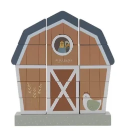 Little Dutch Houten Speelgoed|Overig * Stapelaar Little Farm FSC Multicolor