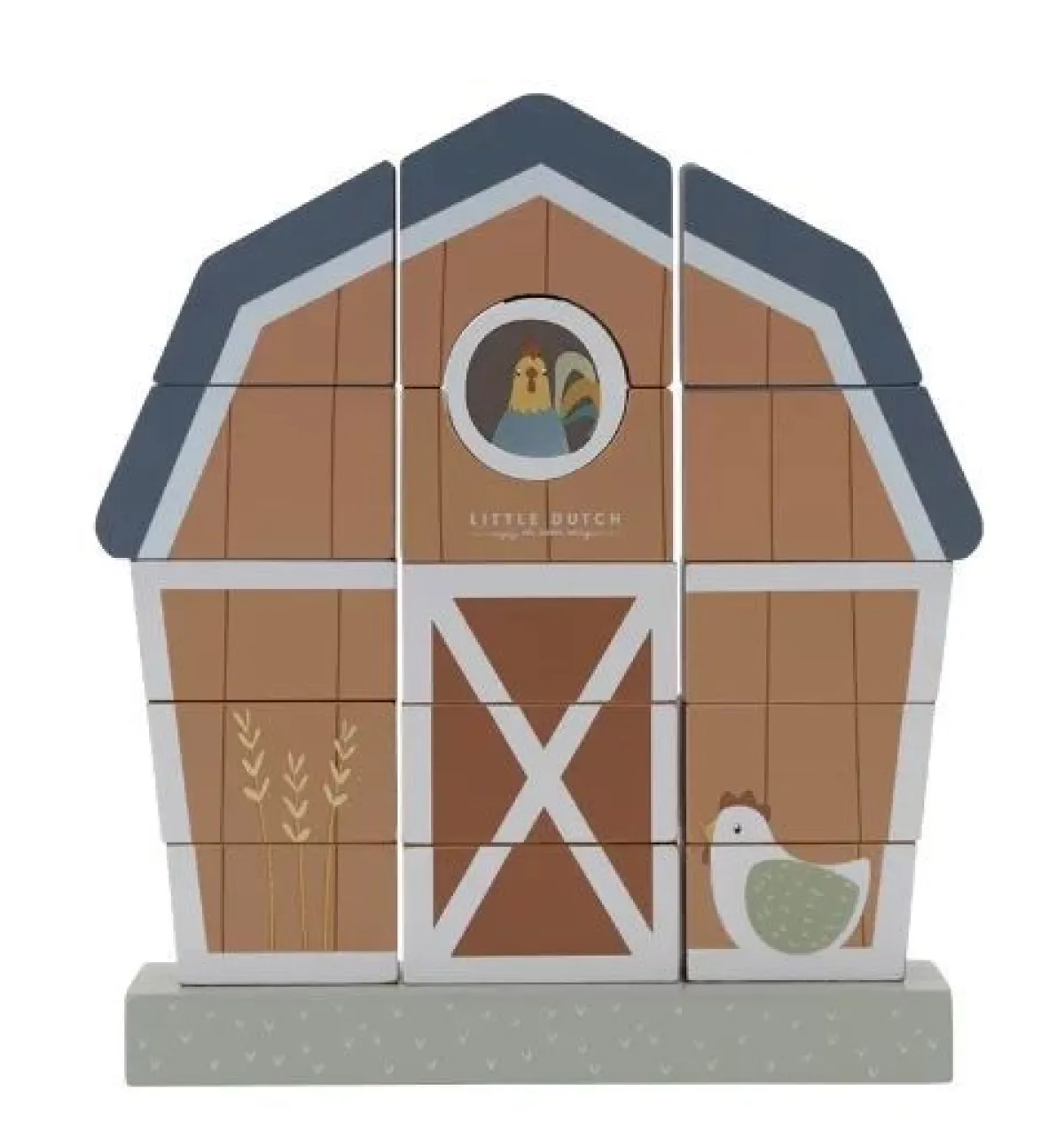 Little Dutch Houten Speelgoed|Overig * Stapelaar Little Farm FSC Multicolor