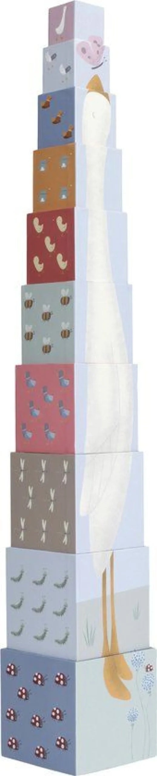 Little Dutch Overig * Stapeltoren Little Goose - Karton Multicolor