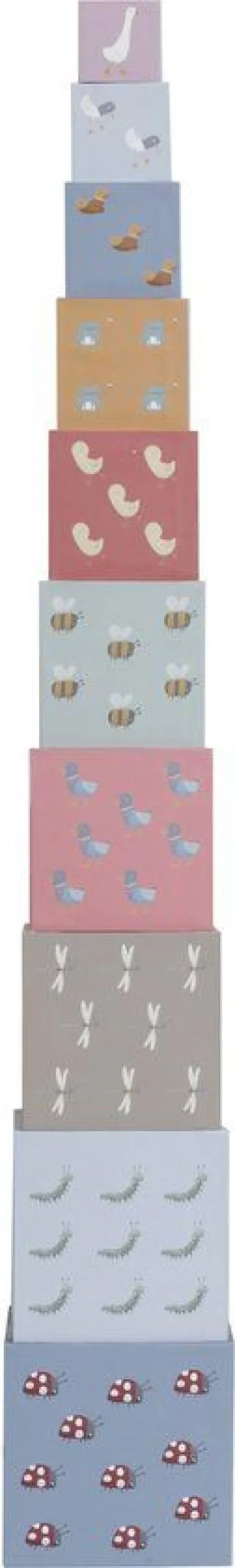 Little Dutch Overig * Stapeltoren Little Goose - Karton Multicolor