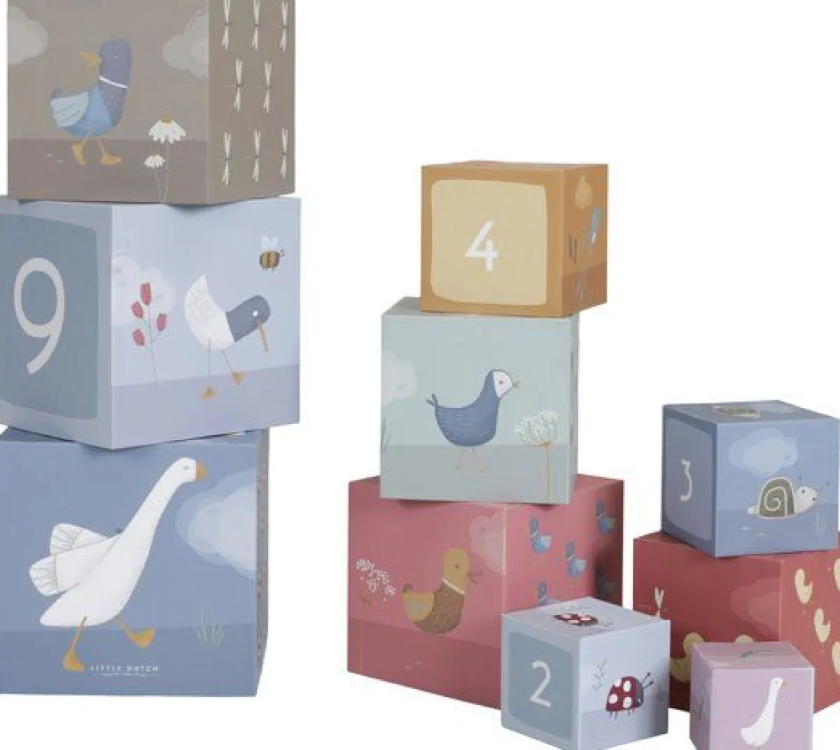 Little Dutch Overig * Stapeltoren Little Goose - Karton Multicolor
