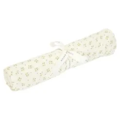 Little Dutch Wikkeldoeken * Swaddle Blueberry Leaves 120 x 120 Groen