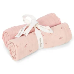 Little Dutch Hydrofiel Luiers * Swaddle Hydrofiele Pure Blossom 70 x 70 Roze