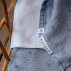 Little Dutch Wikkeldoeken * Swaddles Pure Denim Blue 120 x 120 Blauw