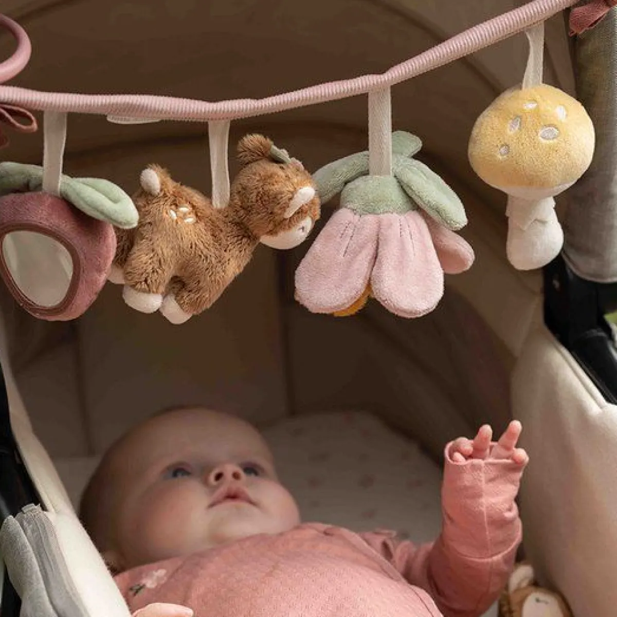 Little Dutch Baby Autostoel|Overig * Wagenspanner Fairy Garden Roze