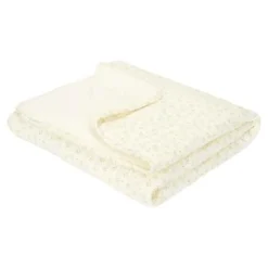 Little Dutch Bedtextiel * Wiegdeken Blueberry Leaves Groen Wit