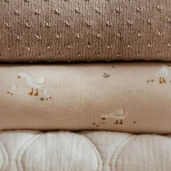 Little Dutch Bedtextiel * Wiegdeken Fleece Little Goose Beige