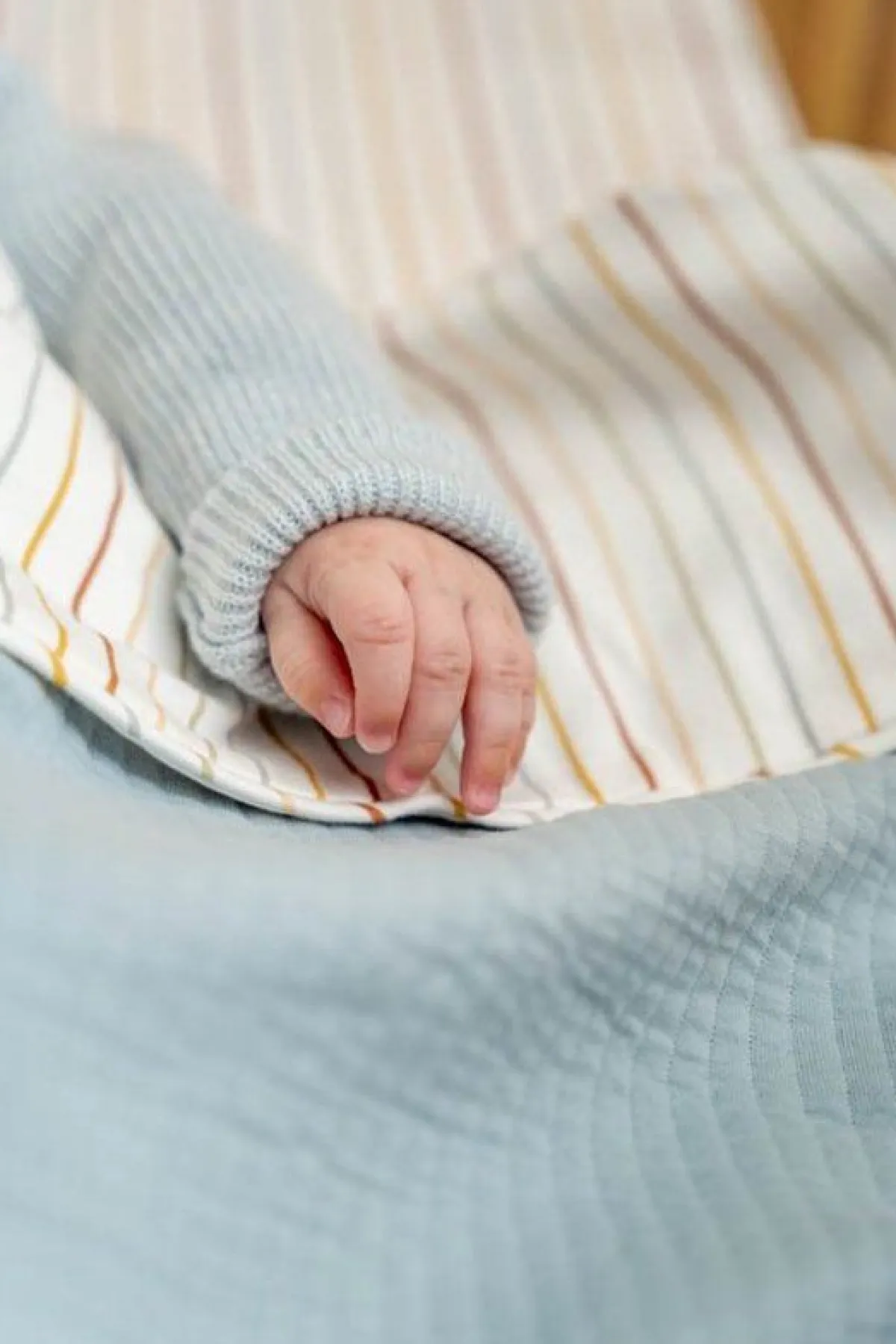 Little Dutch Bedtextiel * Wiegdeken Pure Teddy Soft Blue Blauw