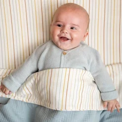 Little Dutch Bedtextiel * Wiegdeken Pure Teddy Soft Blue Blauw