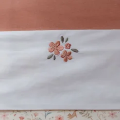 Little Dutch Bedtextiel * Wieglaken Fairy Flowers Geborduurd Wit
