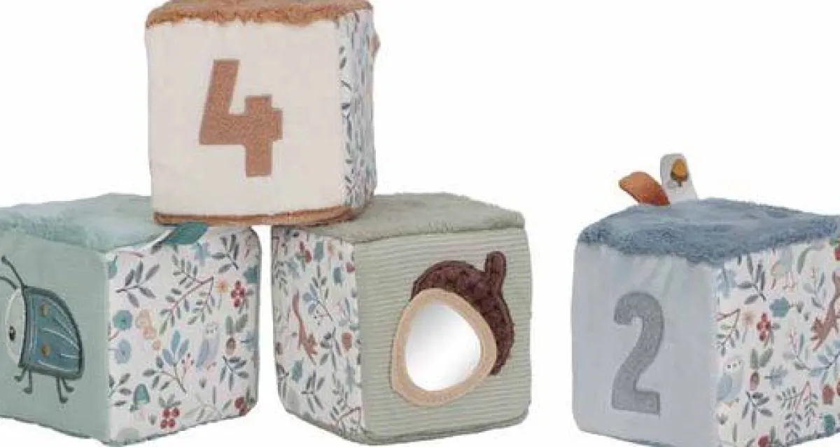 Little Dutch Overig * Zachte Blokkenset Forest Friends Multicolor
