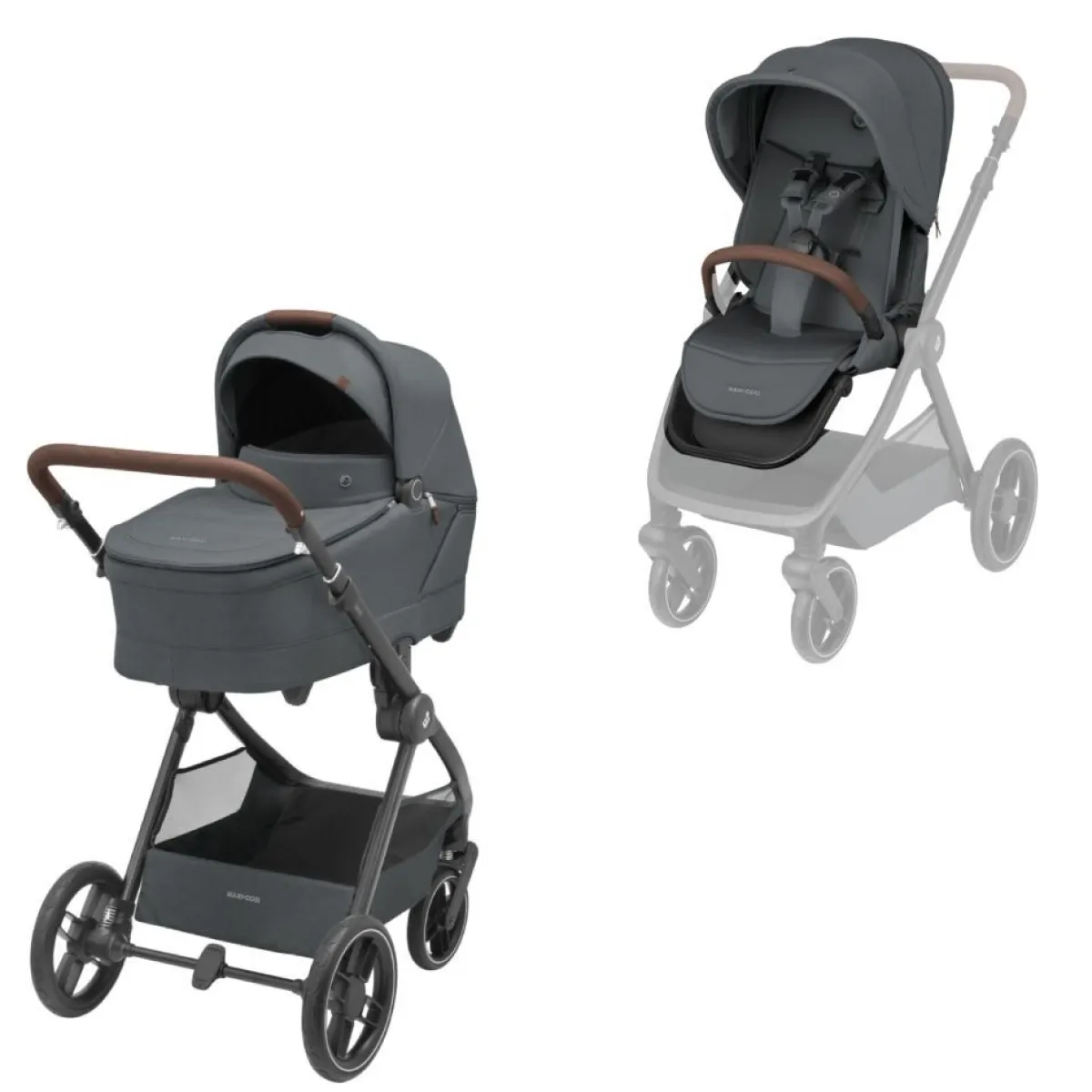 Maxi-Cosi Combi Kinderwagens * Oxford+ (Plus) Kinderwagen Compleet Twillic Graphite