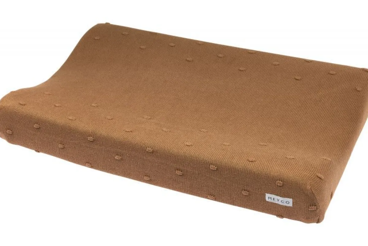 Meyco Waskussenhoezen|Bedtextiel * Aankleedkussenhoes Mini Knots Toffee Bruin