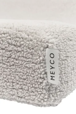Meyco Waskussenhoezen|Bedtextiel * Aankleedkussenhoes Teddy Greige Grijs