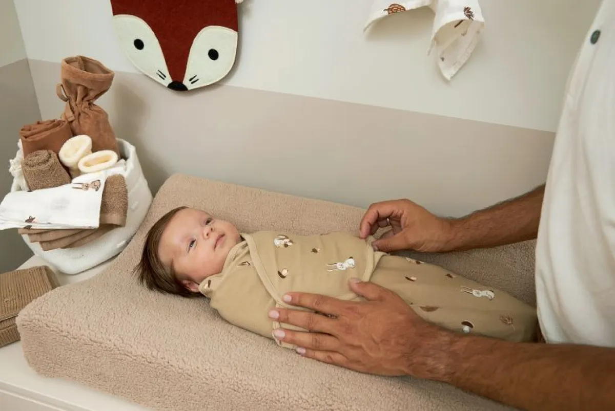 Meyco Waskussenhoezen|Bedtextiel * Aankleedkussenhoes Teddy Sand Zand