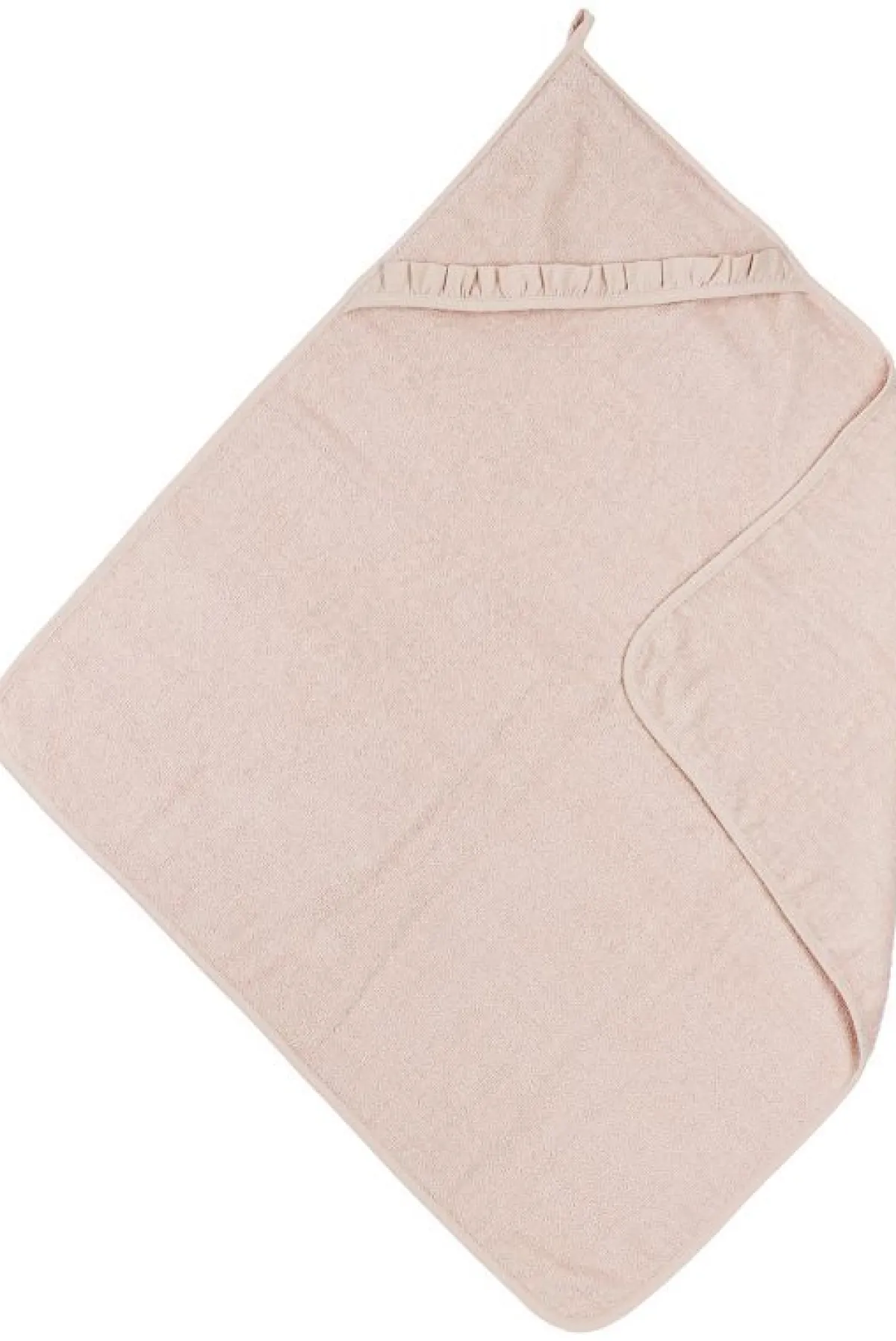 Meyco Badcapes|Bedtextiel * Badcape Basic Badstof Ruffle Soft Pink Roze