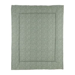 Meyco Boxkleden|Bedtextiel * Boxkleed Cheetah/Uni Forest Green Groen