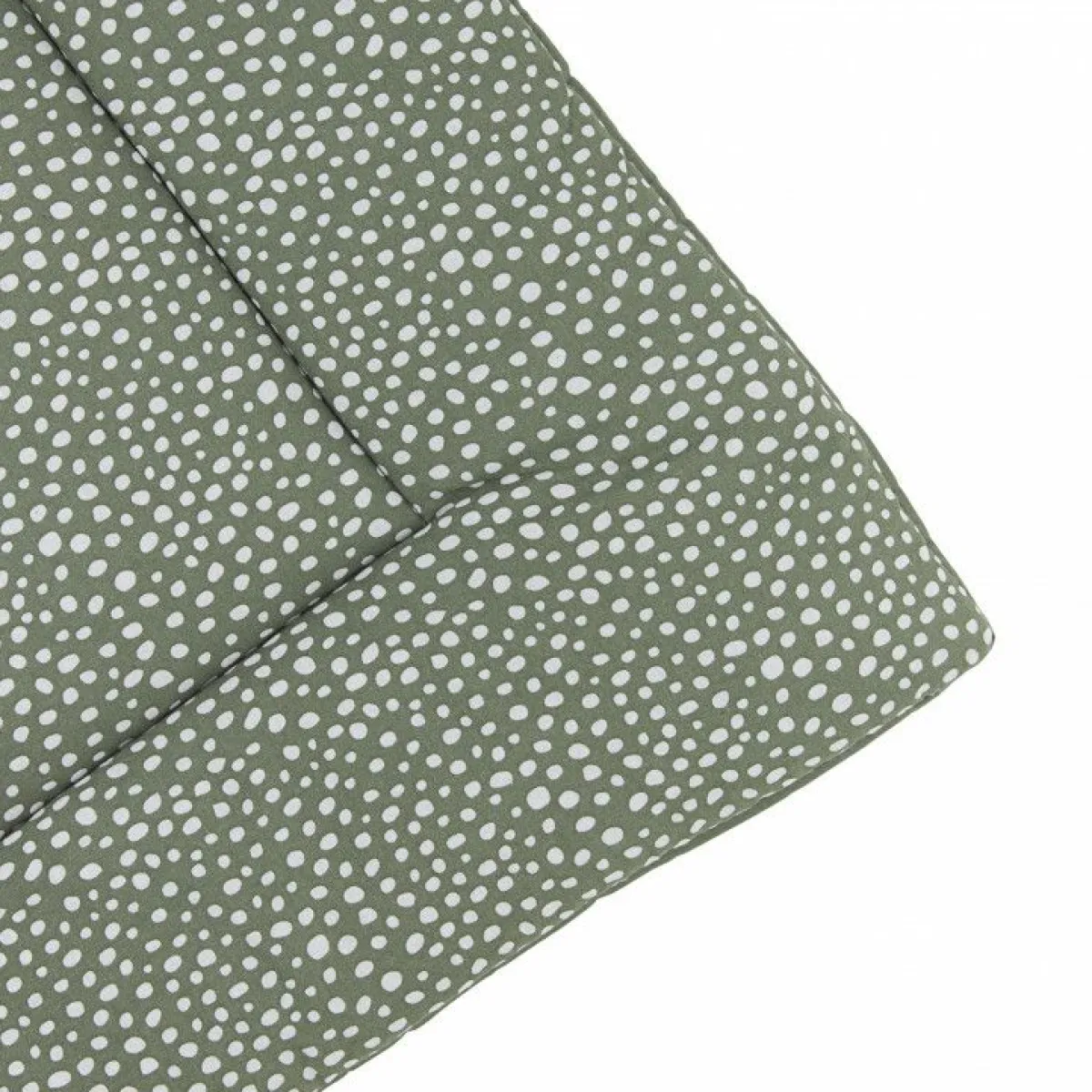 Meyco Boxkleden|Bedtextiel * Boxkleed Cheetah/Uni Forest Green Groen