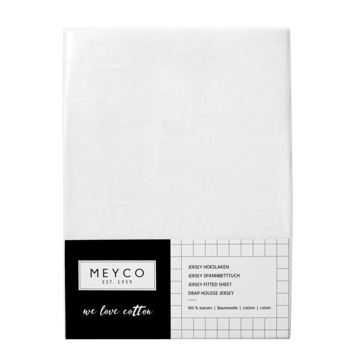 Meyco Bedtextiel * Hoeslaken Co-sleeper Jersey Wit