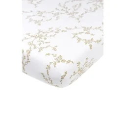 Meyco Bedtextiel * Hoeslaken Wieg Branches Sand Zand