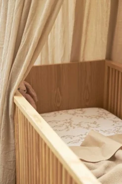 Meyco Bedtextiel * Hoeslaken Wieg Branches Sand Zand