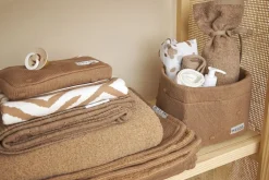 Meyco Kruikenzakken|Bedtextiel * Kruikenzak Basic Badstof Toffee 2-pack Bruin