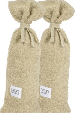 Meyco Kruikenzakken|Bedtextiel * Kruikenzak Basic Badstof Sand 2-pack Zand