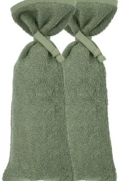 Meyco Kruikenzakken|Bedtextiel * Kruikenzak Basic Badstof Forest 2-pack Groen