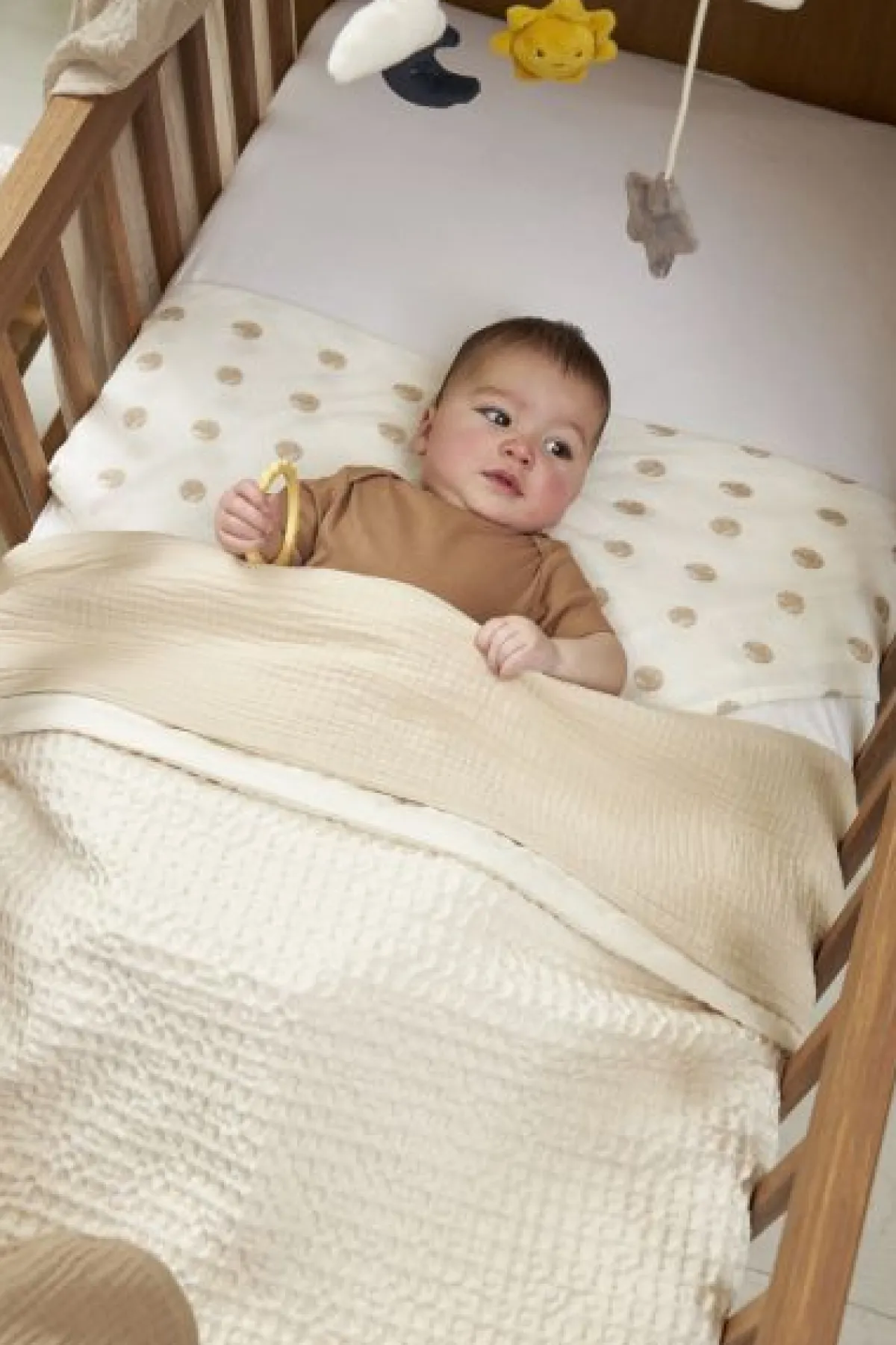 Meyco Bedtextiel * Ledikantlaken Hydrofiel Pre-washed Soft Sand Zand