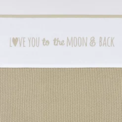 Meyco Bedtextiel * Ledikantlaken Love You To the Moon & Back Sand Zand
