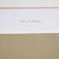 Meyco Bedtextiel * Ledikantlaken Ssst .... ik slaap! Sand Zand