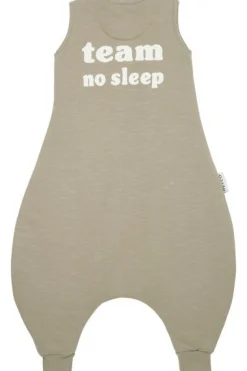 Meyco Bedtextiel|Slaapzakken * Slaapoverall Jumper Slub Team No Sleep /Offwhite Taupe
