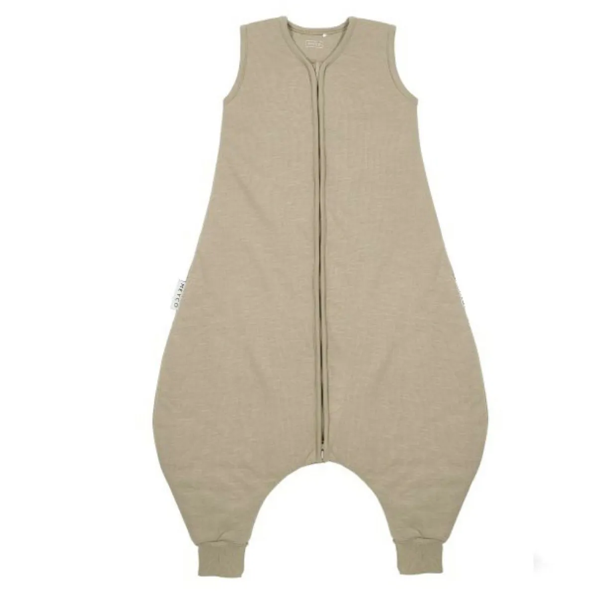 Meyco Bedtextiel|Slaapzakken * Slaapoverall Jumper Slub Team No Sleep /Offwhite Taupe