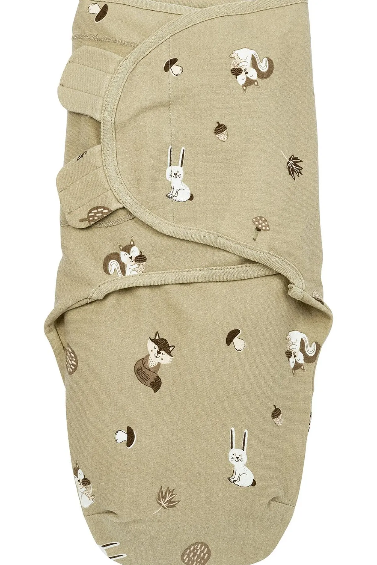 Meyco Inbakerdoeken|Bedtextiel * SwaddleMe Inbakerdoek Forest Animals Sand 0-3 mnd Zand
