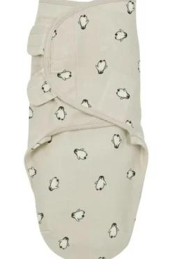 Meyco Inbakerdoeken|Bedtextiel * SwaddleMe Inbakerdoek Penguin Soft Sand 0-3 mnd Zand