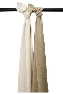 Meyco Wikkeldoeken|Bedtextiel * Swaddles Pre-washed Soft Sand/Taupe Multicolor